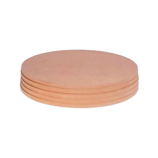 Penguin Pottery Bats 9 Inch Round Medex MDF Set of 5 - Round Pottery Wheel Bats Without Holes for Bat Pins - Pottery Bat for Small Hobby - Use Wet Clay to Fix in Place