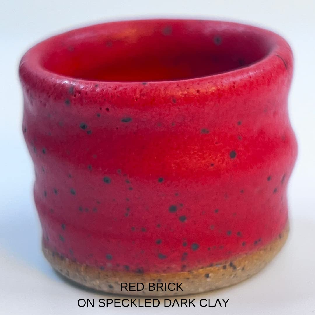 Penguin Pottery - Matte Series - Red Brick Matte - Mid Fire Glaze, High Fire Glaze, Cone 5-6 for Mid Fire Clay, High Fire Clay - Ceramic Glaze Pottery (1 Pint | 16 oz | 473 ml)