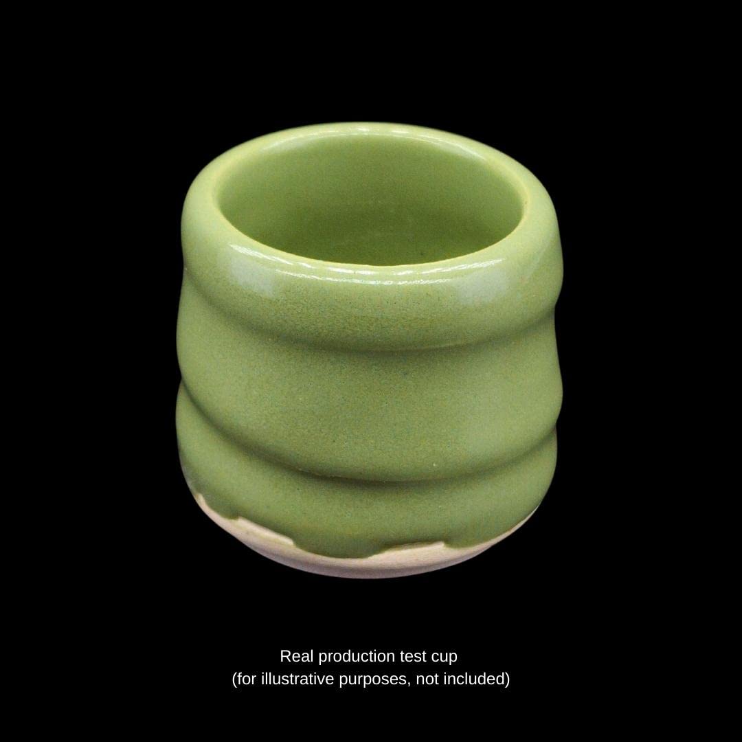 Penguin Pottery - Gentoo Series - Maluma Green - Low Fire Glaze Cone 06-04 for Low Fire Clay - Ceramic Glaze Pottery (1 Pint | 16 oz | 473 ml)