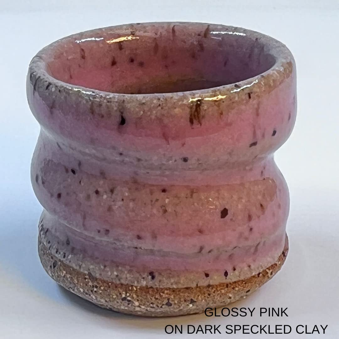 Penguin Pottery - Celadon Series - Glossy Translucent Pink - Mid Fire Glaze, High Fire Glaze, Cone 5-6 for Mid Fire Clay, High Fire Clay - Ceramic Glaze Pottery (1 Pint | 16 oz | 473 ml)