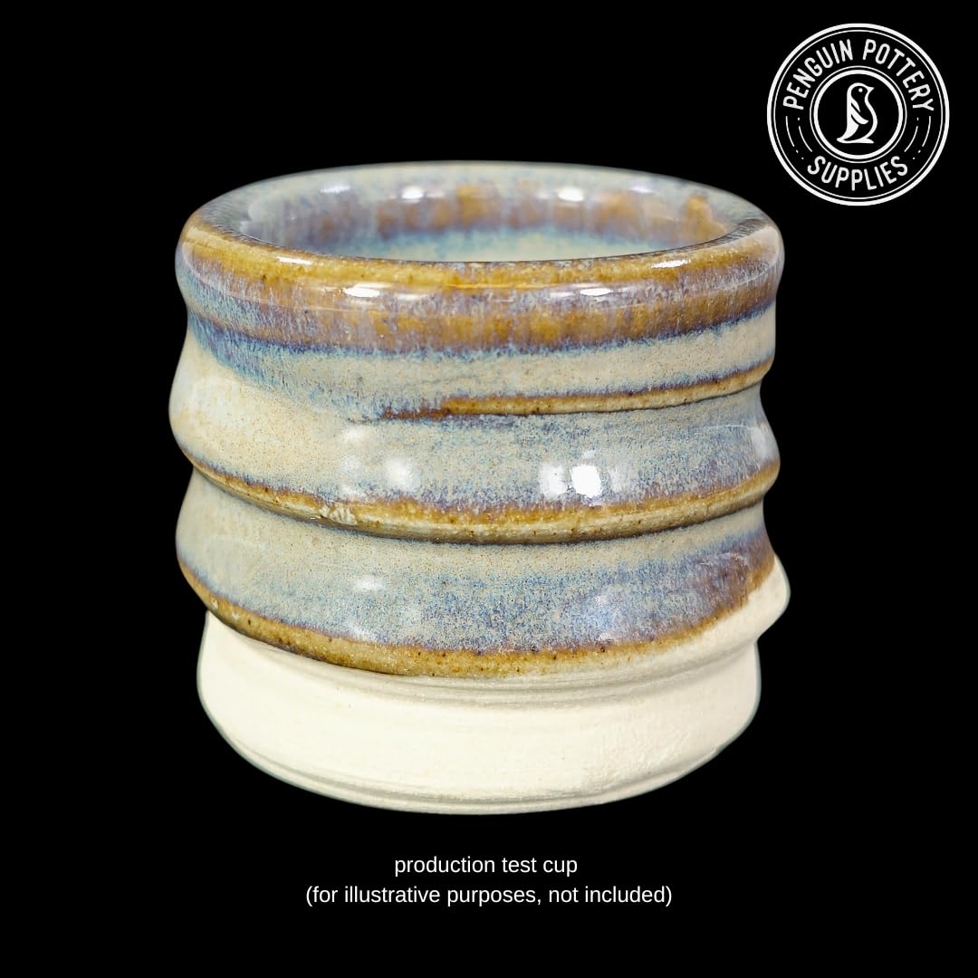 Penguin Pottery - Specialty Series - Mountain Fog. Mid Fire Glaze for Clay, Pottery Glaze, Cone 5 and Cone 6 - Ceramic Glaze for Pottery (1 Pint | 16 oz | 473 ml)