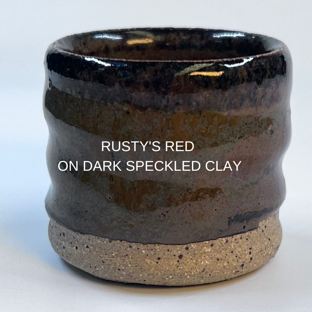 Penguin Pottery - Specialty Series - Rusty's Red - Mid Fire Glaze, High Fire Glaze, Cone 5-6 for Mid Fire Clay, High Fire Clay - Ceramic Glaze Pottery (1 Pint | 16 oz | 473 ml)