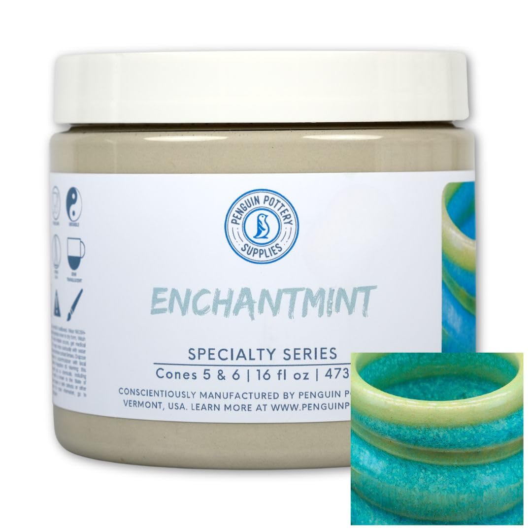 Penguin Pottery - Specialty Series - EnchantMint. Mid Fire Glaze for C