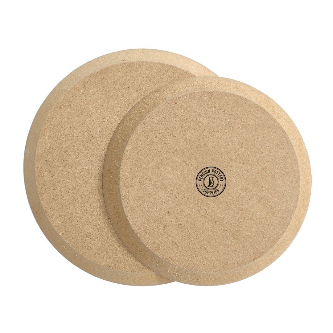Penguin Pottery - Ceramic Mold for Clay - Handbuilding Dish Plate Slump Mold - Press Mold - Round Set - 8" and 9.5"