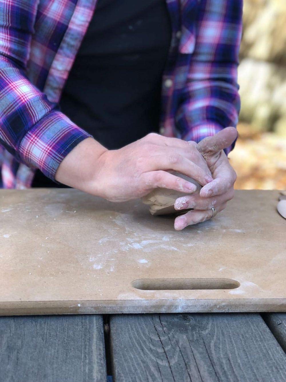 Penguin Pottery Portable Clay Wedging Board with One Rounded Handle - Premium Wedging Board for Pottery - Clay Board Clay Table for Clay Crafts Arts Ceramics Pottery Tools (Large - 18 in x 24 in)