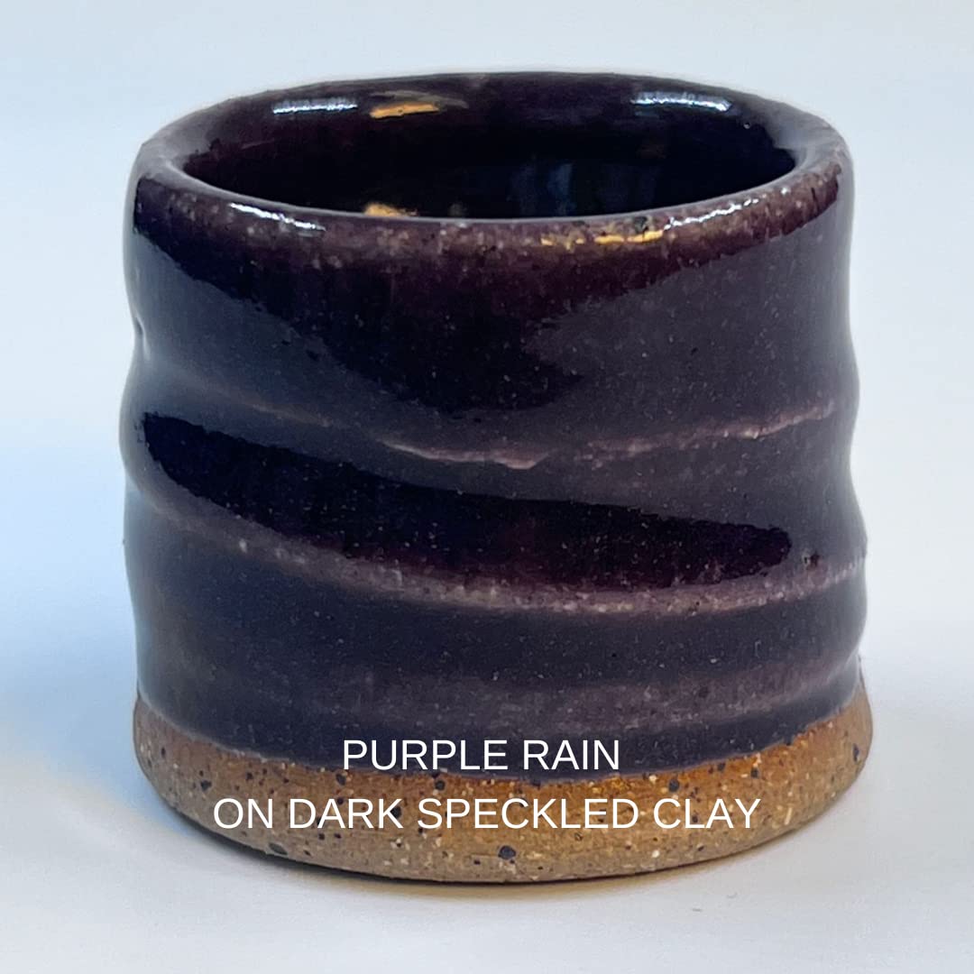 Penguin Pottery - Specialty Series - Purple Rain. Mid Fire Glaze for Clay, Pottery Glaze, Cone 5 and Cone 6 - Ceramic Glaze for Pottery (1 Pint | 16 oz | 473 ml)