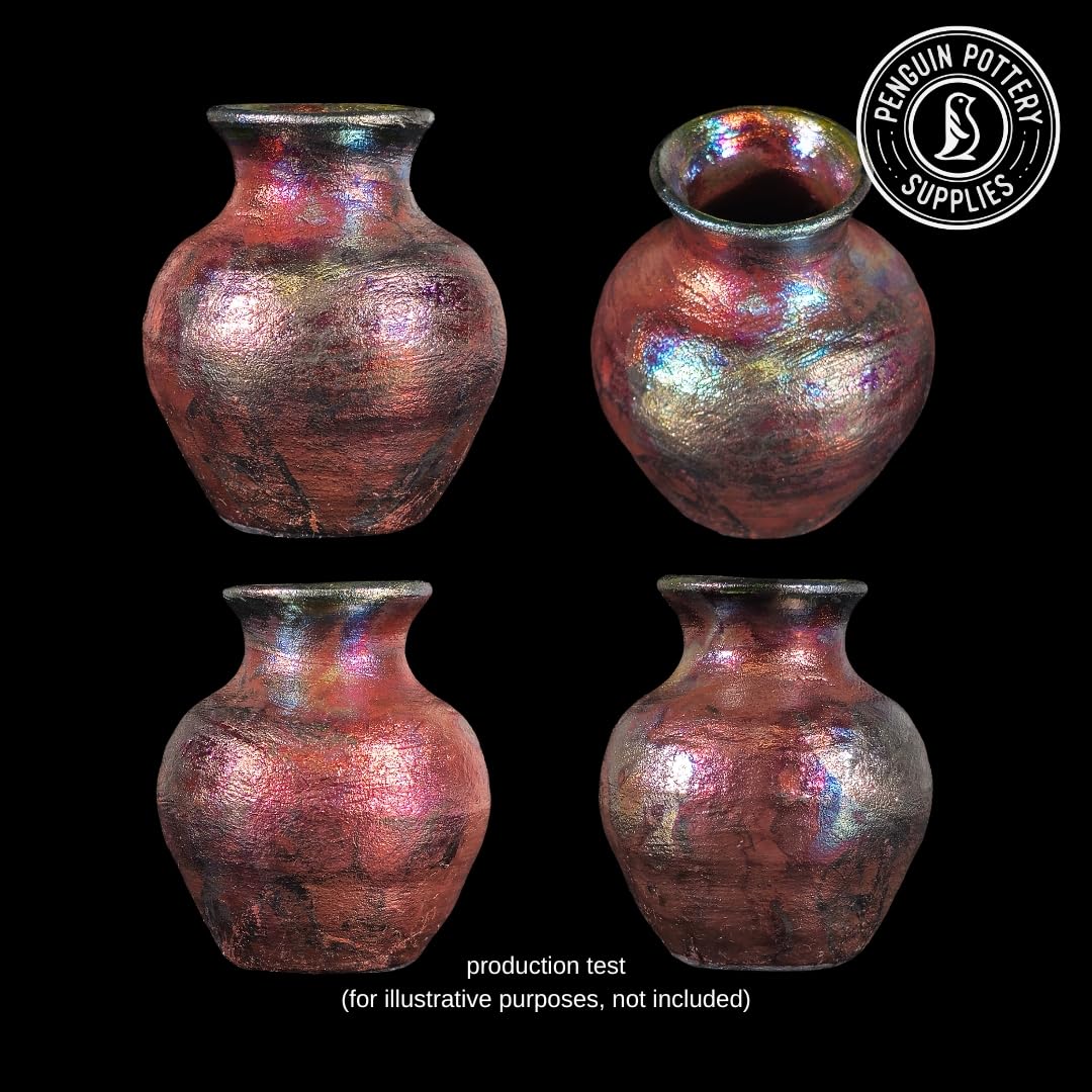 Penguin Pottery Glazes - Raku Series - Solar Flare - Low Fire (16oz | 473 ml)
