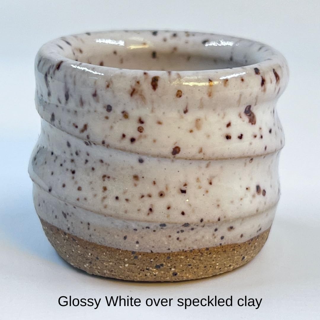 Penguin Pottery - Glossy Opaque White Glaze (5 Lbs Dry) - Opaque Series - Mid Fire Glaze Cone 5-6 - Ceramic Glaze Pottery (5 lbs | 2.3 kg)