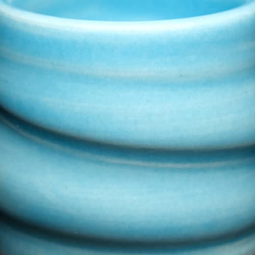 502 Chinese Blue Raku Crackle Cone 06 Leslie Ceramic Glaze