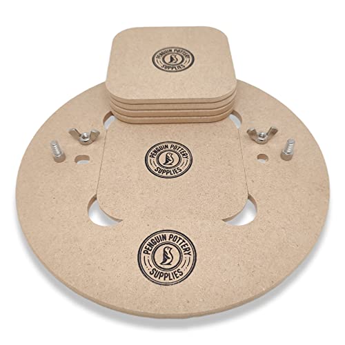 Penguin Pottery - Bat System for Aspire Pottery Wheel - Includes 5 Bat  Inserts and Free Bat Pins - Great for Saving Space - Increase Productivity  for
