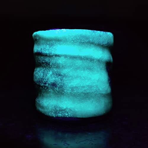 Penguin Pottery - Glow in The Dark Pottery Glaze - Aqua - Low Fire Glaze Cone 06 for Low Fire Clay - Glow in The Dark Paint for Ceramics (5 oz | 148 ml)