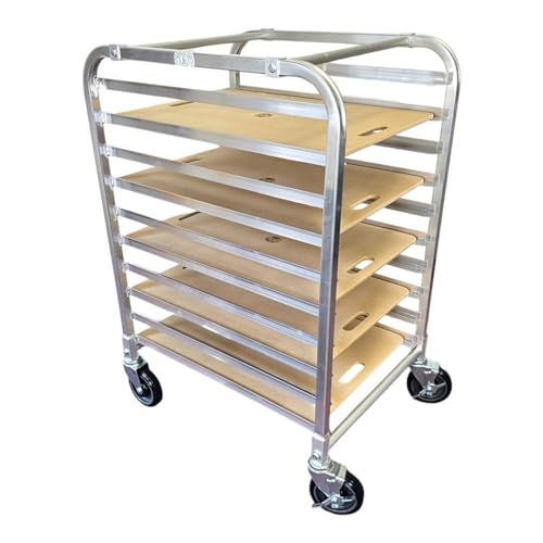 Penguin Pottery - Shelf Utility Ware Cart - Includes 5 Medex Shelves, Wheels and Durable Plastic Cover - Organize Your Ceramic Studio Art Class - Slow Down Drying - Protect Your Work