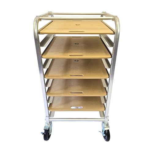 Penguin Pottery - Shelf Utility Ware Cart - Includes 5 Medex Shelves, Wheels and Durable Plastic Cover - Organize Your Ceramic Studio Art Class - Slow Down Drying - Protect Your Work
