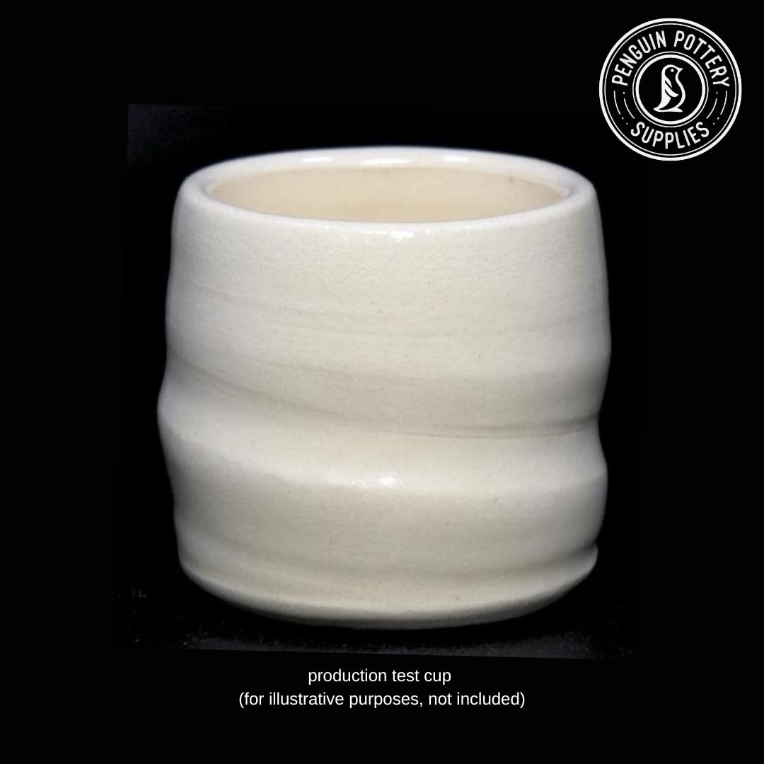 Penguin Pottery - Clear Glaze (1/6 Gallon). Mid Fire Glaze for Clay, Pottery Glaze, Cone 5 and Cone 6 - Ceramic Glaze for Pottery (1/2 Gallon | 64 oz | 1.9 L)