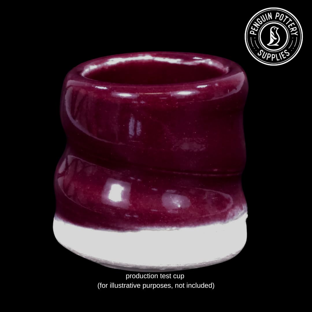 Penguin Pottery - Specialty Series - Plum Jam. Mid Fire Glaze for Clay, Pottery Glaze, Cone 5 and Cone 6 - Ceramic Glaze for Pottery (1 Pint | 16 oz | 473 ml)