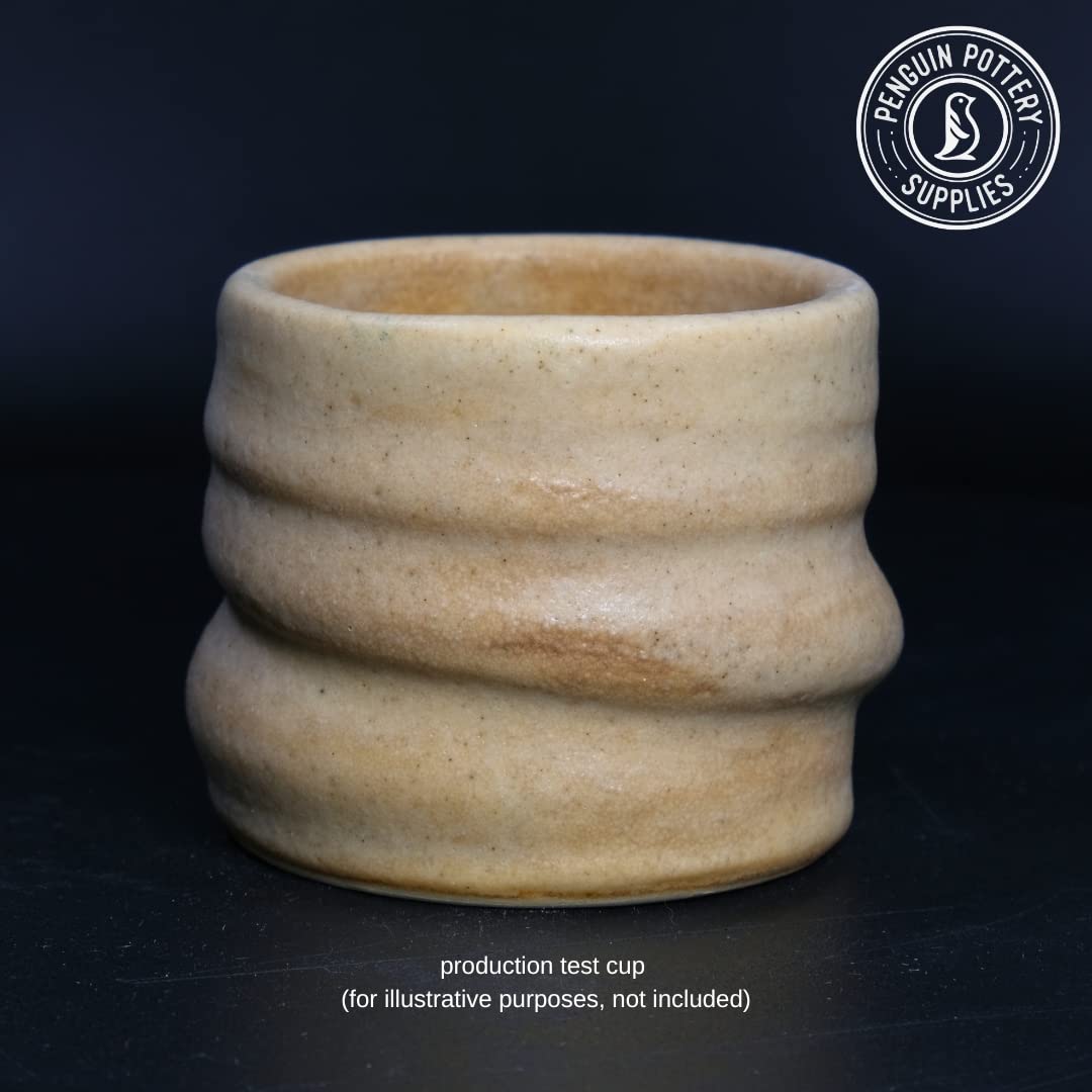 Penguin Pottery - Matte Series - Tan Tweed Matte. Mid Fire Glaze for Clay, Pottery Glaze, Cone 5 and Cone 6 - Ceramic Glaze for Pottery (1 Pint | 16 oz | 473 ml)