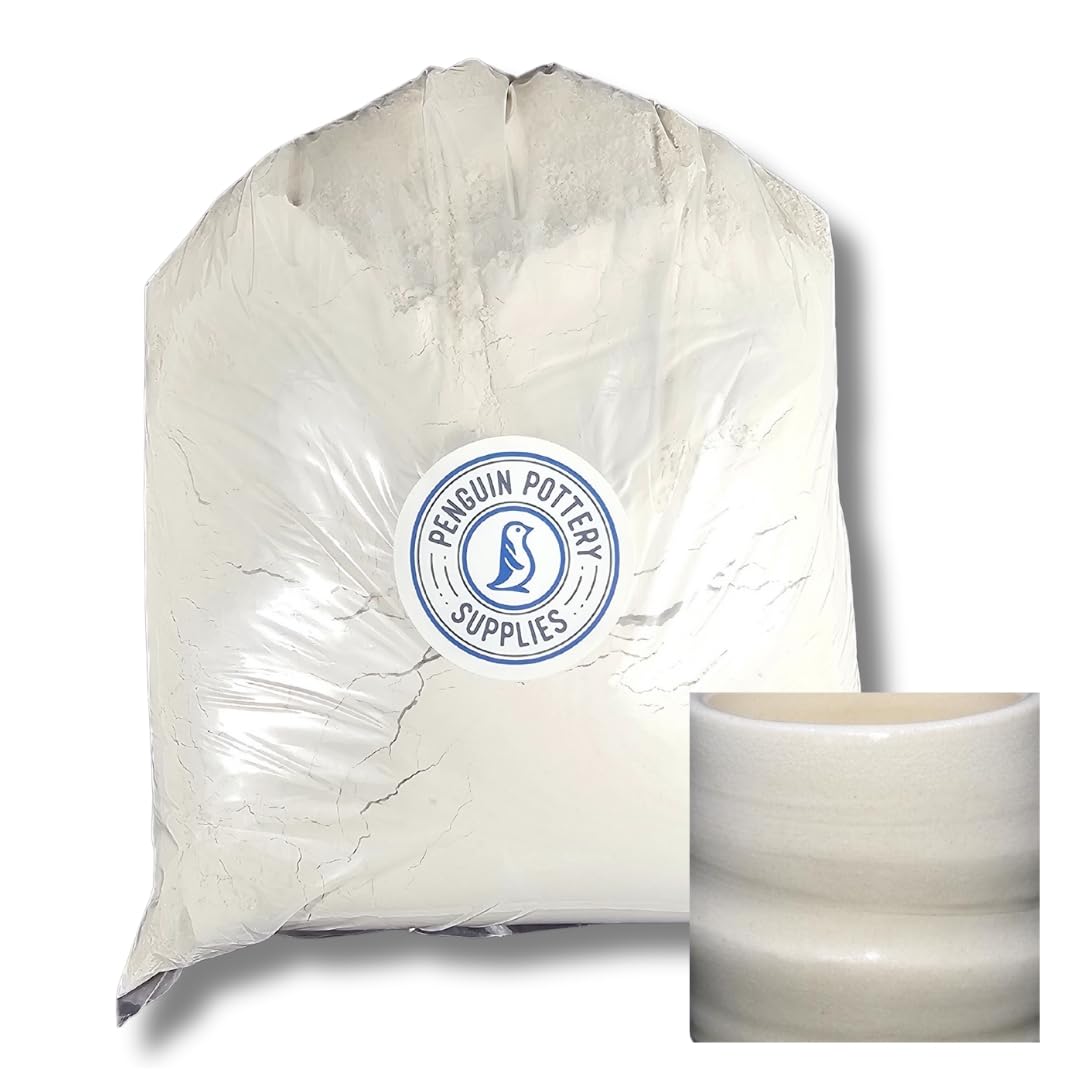 Penguin Pottery - Clear Glaze (Dry) - Mid Fire Glaze for Clay, Pottery Glaze, Cone 5 and Cone 6 - Ceramic Glaze for Pottery (5 lbs | 2.3 kg)