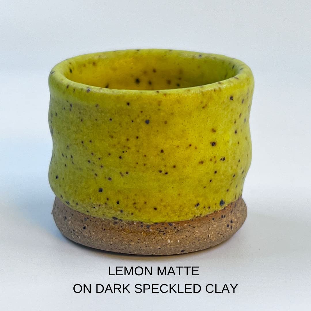 Penguin Pottery - Matte Series - Lemon Matte - Mid Fire Glaze, High Fire Glaze, Cone 5-6 for Mid Fire Clay, High Fire Clay - Ceramic Glaze Pottery (1 Pint | 16 oz | 473 ml)