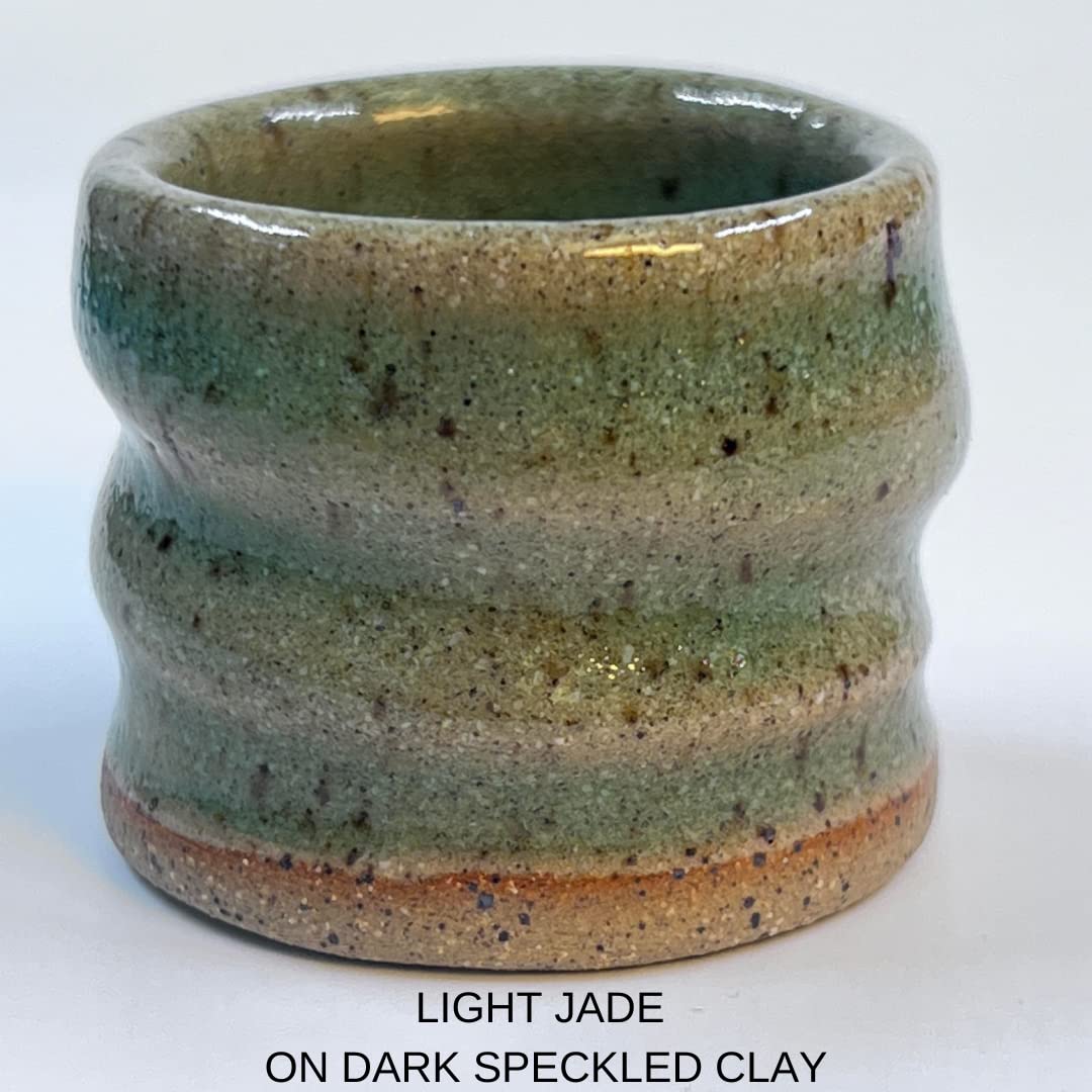 Penguin Pottery - Celadon Series - Light Jade - Mid Fire Glaze, High Fire Glaze, Cone 5-6 for Mid Fire Clay, High Fire Clay - Ceramic Glaze Pottery (1 Pint | 16 oz | 473 ml)