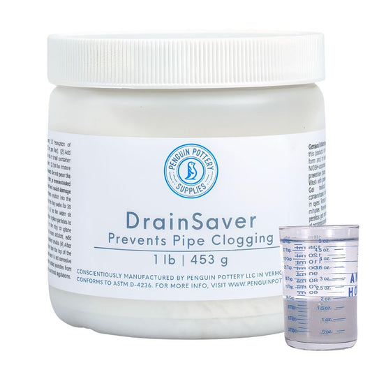 Penguin Pottery - DrainSaver - Separates Clay and Glaze Particles from Dirty Water - Prevents Costly Plumbing Repairs - 1 lb