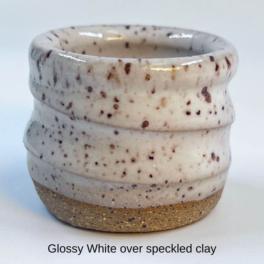 Penguin Pottery - Glossy Opaque White - Mid Fire Glaze, High Fire Glaze, Cone 5-6 for Mid Fire Clay, High Fire Clay - Ceramic Glaze Pottery (1 Pint | 16 oz | 473 ml)