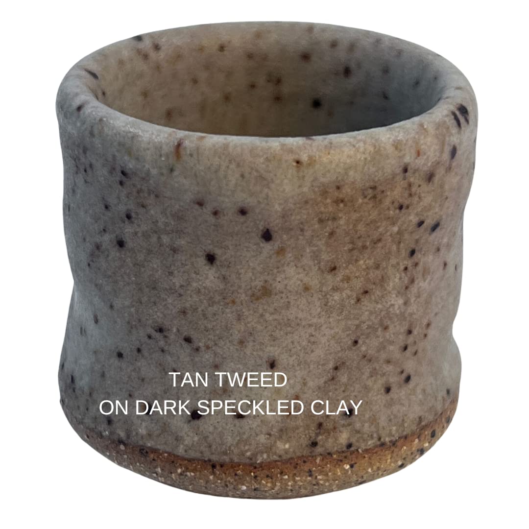 Penguin Pottery - Matte Series - Tan Tweed Matte. Mid Fire Glaze for Clay, Pottery Glaze, Cone 5 and Cone 6 - Ceramic Glaze for Pottery (1 Pint | 16 oz | 473 ml)