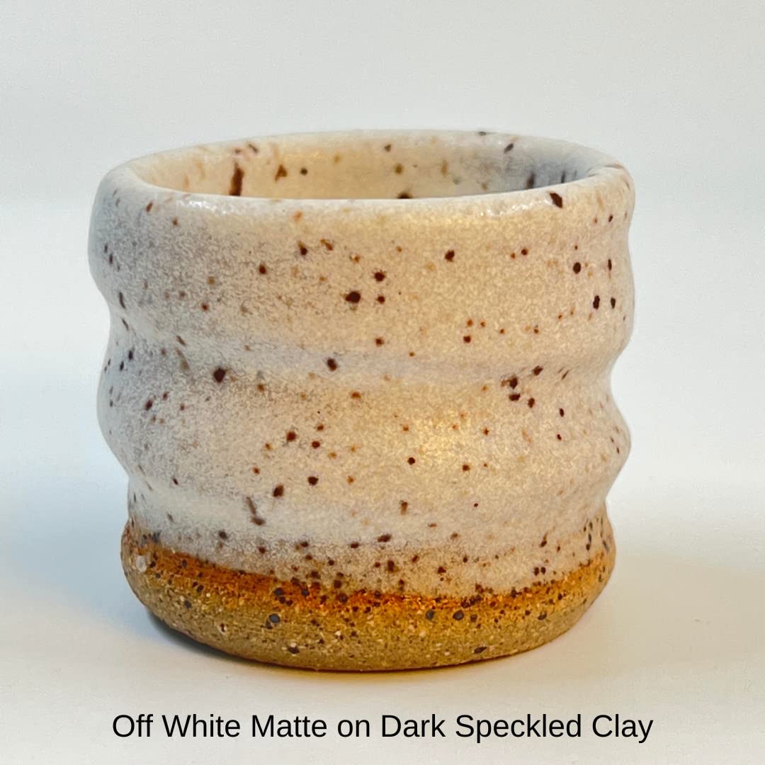 Penguin Pottery - Matte Series - Off White Matte. Mid Fire Glaze for Clay, Pottery Glaze, Cone 5 and Cone 6 - Ceramic Glaze for Pottery (1 Pint | 16 oz | 473 ml)