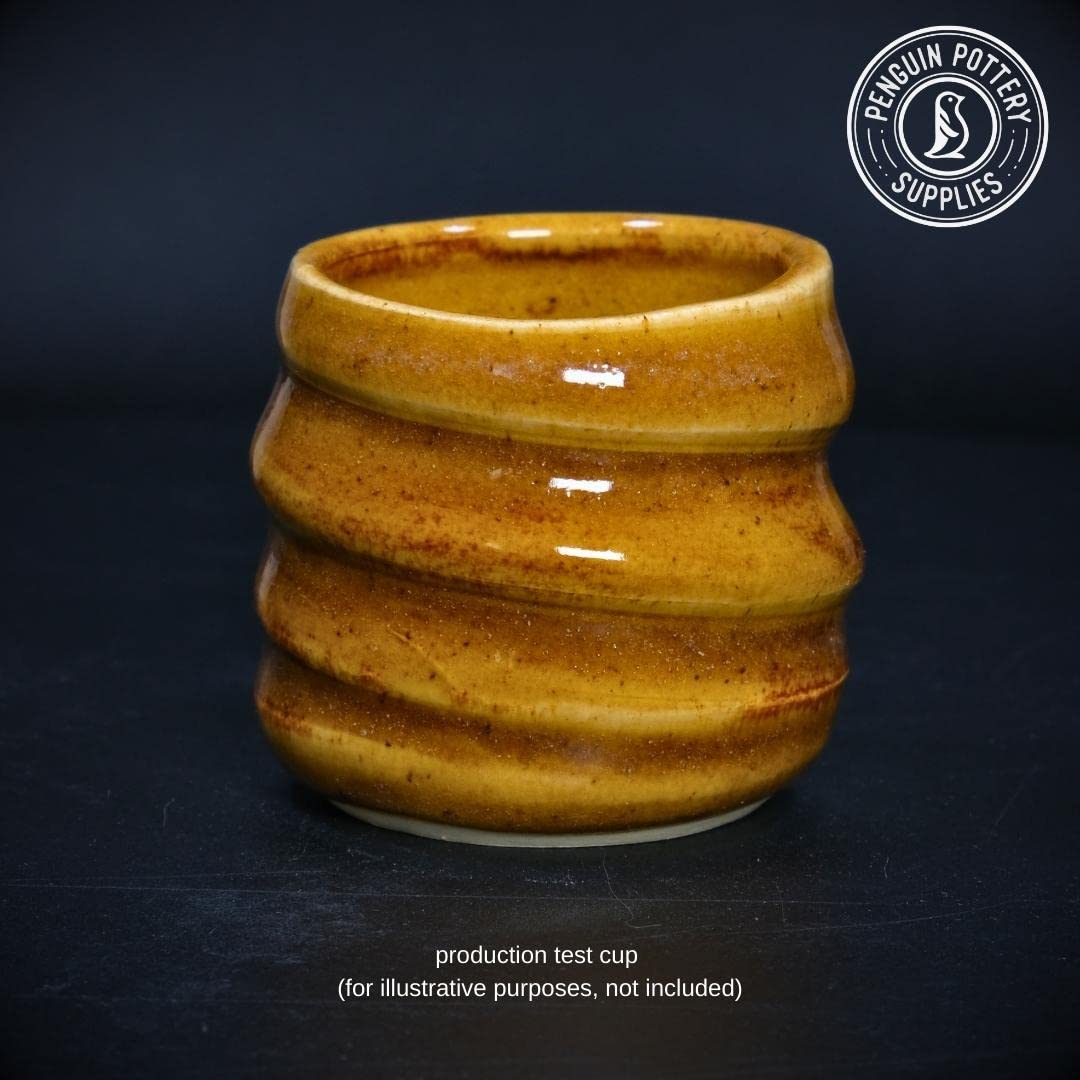 Penguin Pottery - Celadon Series - Burnt Umber. Mid Fire Glaze for Clay, Pottery Glaze, Cone 5 and Cone 6 - Ceramic Glaze for Pottery (1 Pint | 16 oz | 473 ml)