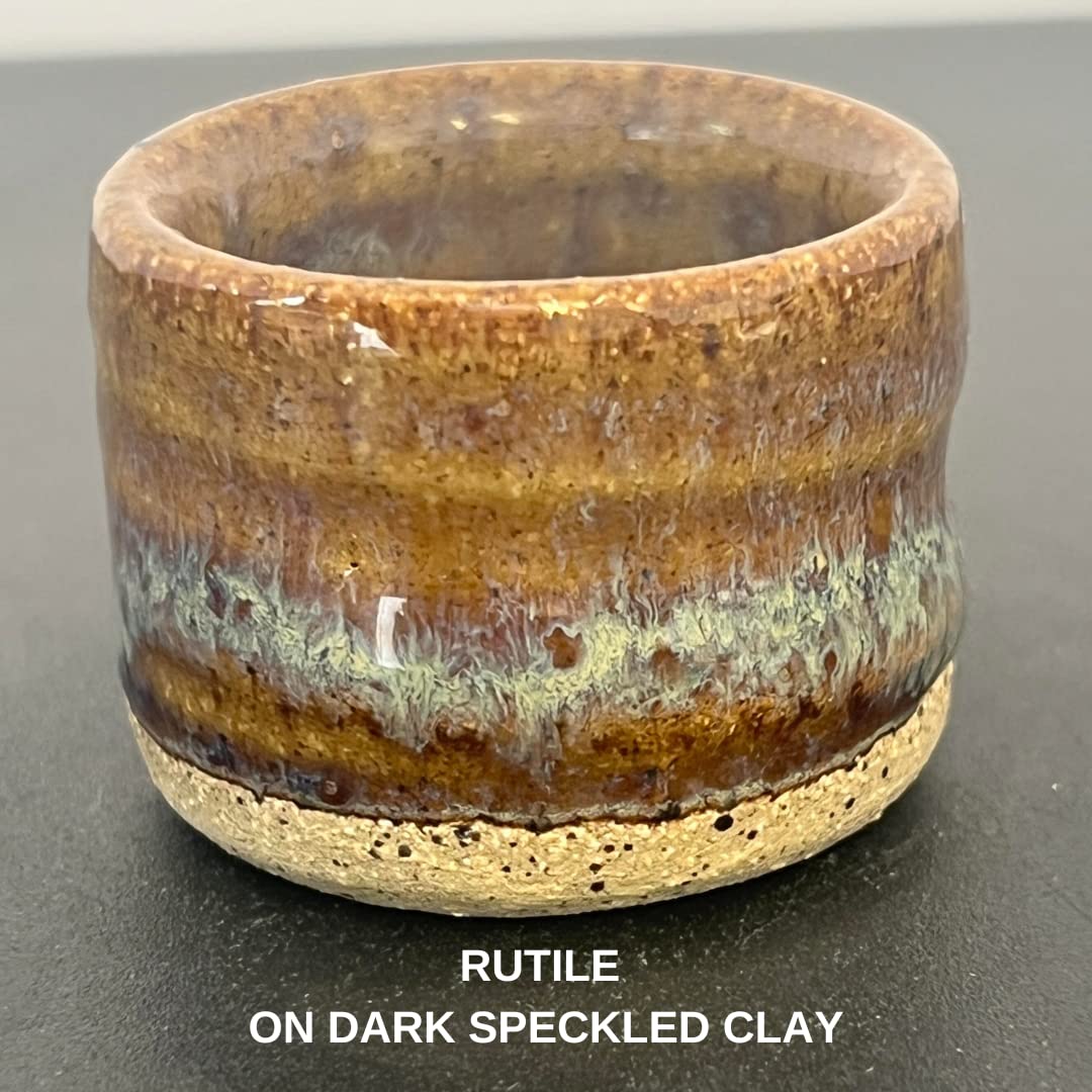 Penguin Pottery - Specialty Series - Rutile - Cone 6 - Mid Fire Glaze, High Fire Glaze, Cone 6 for Mid Fire Clay, High Fire Clay - Ceramic Glaze Pottery (1 Pint | 16 oz | 473 ml)