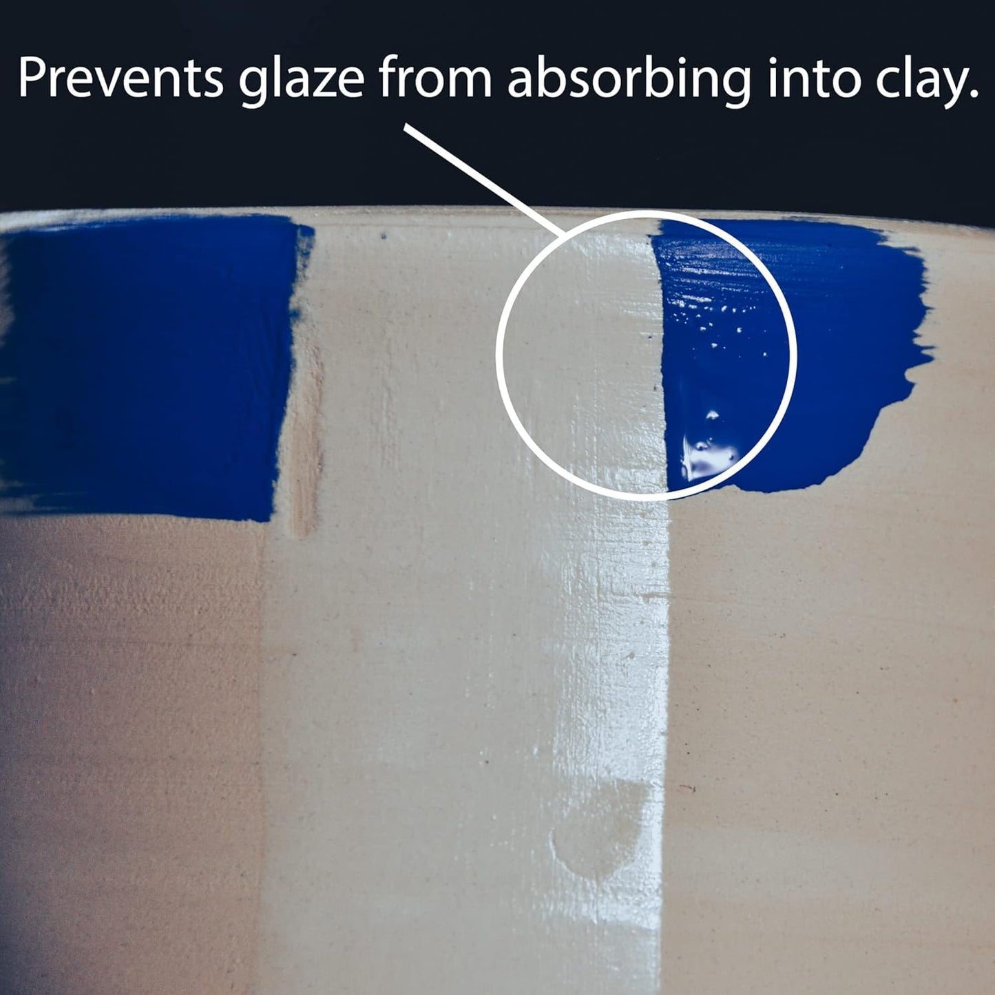 Penguin Pottery AccuBlue Ceramic Wax Resist for Pottery Glaze, Clay Glaze, Slip Clay Use Pottery Wax Resist with Underglazes in Pottery Kiln - Alternative to Latex Resist for Pottery (1 Pint | 473 ml)