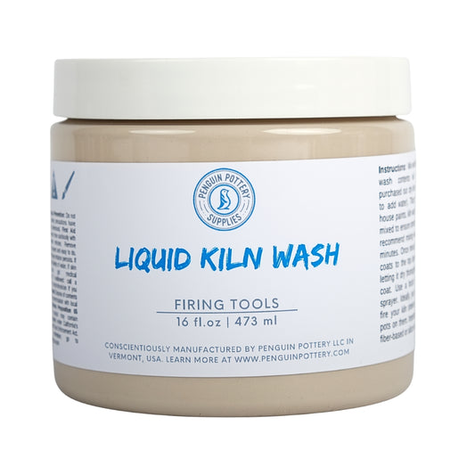 Penguin Pottery - 16 oz Liquid Kiln Wash - Ready to Use - No Need to Mix - Prevent Glaze from Sticking to Kiln Shelves