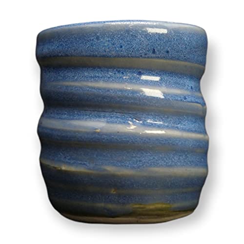 Penguin Pottery - Specialty Series - Thalassophile Blue - Mid Fire Glaze, High Fire Glaze, Cone 5-6 for Mid Fire Clay, High Fire Clay - Ceramic Glaze Pottery (1 Pint | 16 oz | 473 ml)