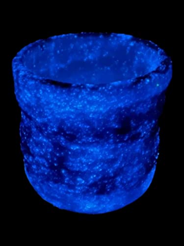 Penguin Pottery - Glow in The Dark Pottery Glaze - Blue - Low Fire Glaze Cone 06 - Glow in The Dark Paint for Ceramics (5 oz | 148 ml)